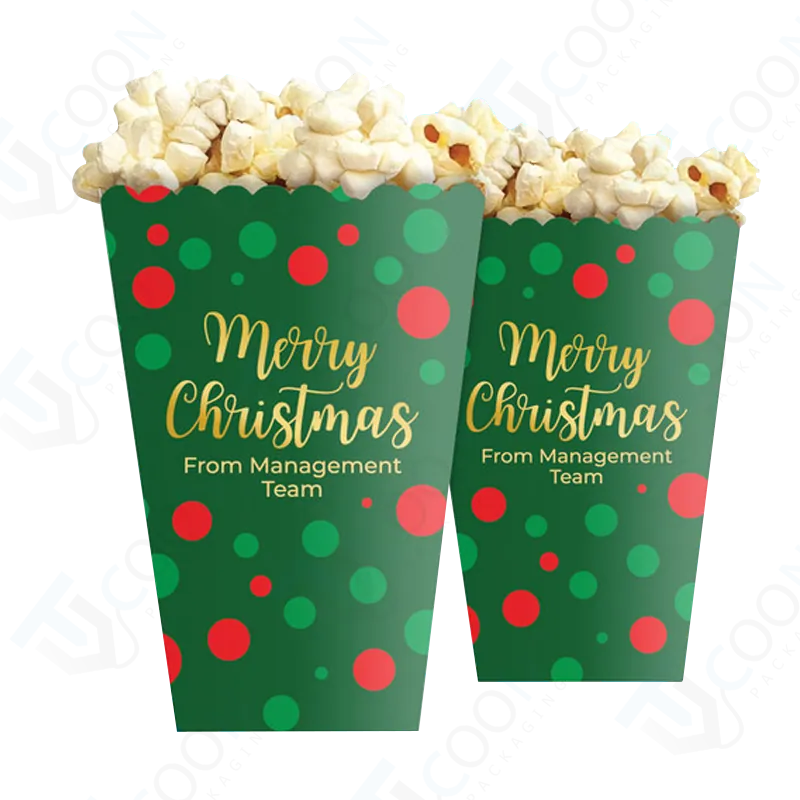 Custom Christmas Popcorn Boxes
