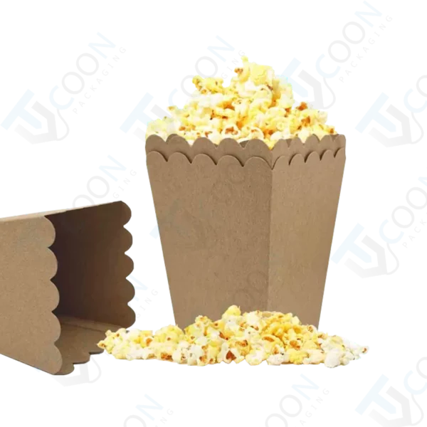 Custom Brown Popcorn Boxes