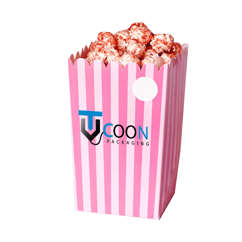 pink popcorn boxes