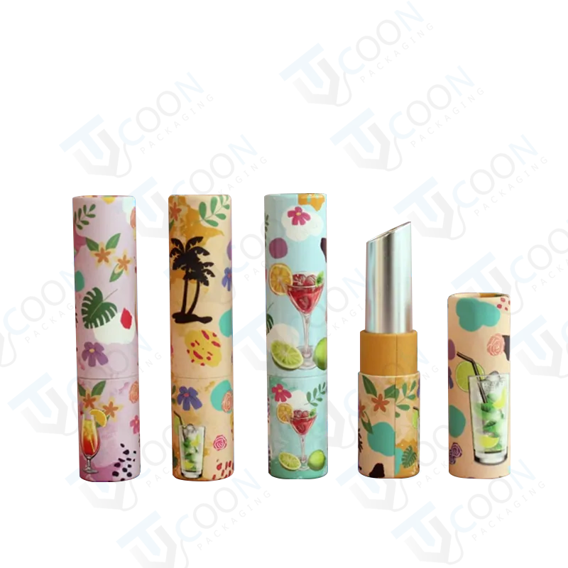 Cardboard empty lipstick tubes packaging boxes