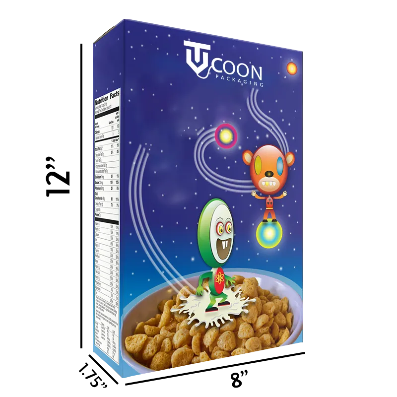 12x8x1.75 inch cereal boxes