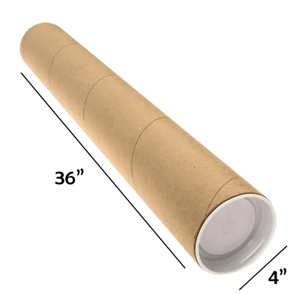 4 x 36 Snap Cap Mailing Tube