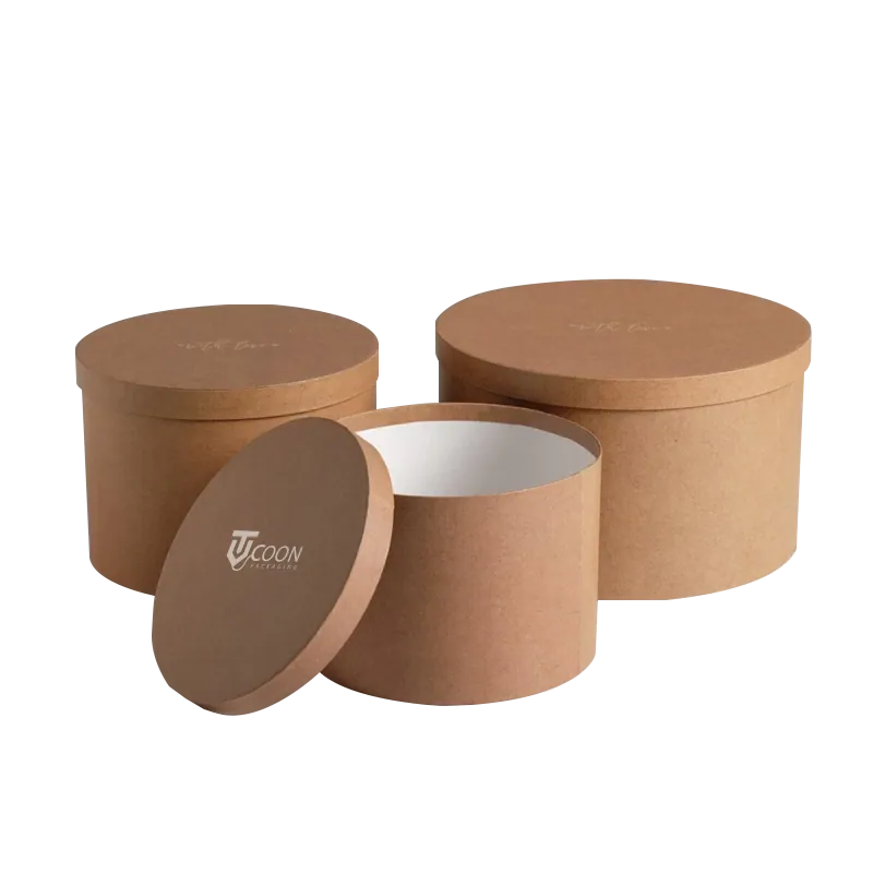 round cardboard boxes