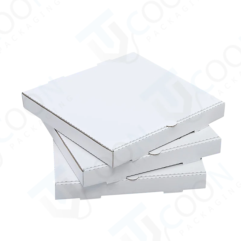 blank pizza boxes