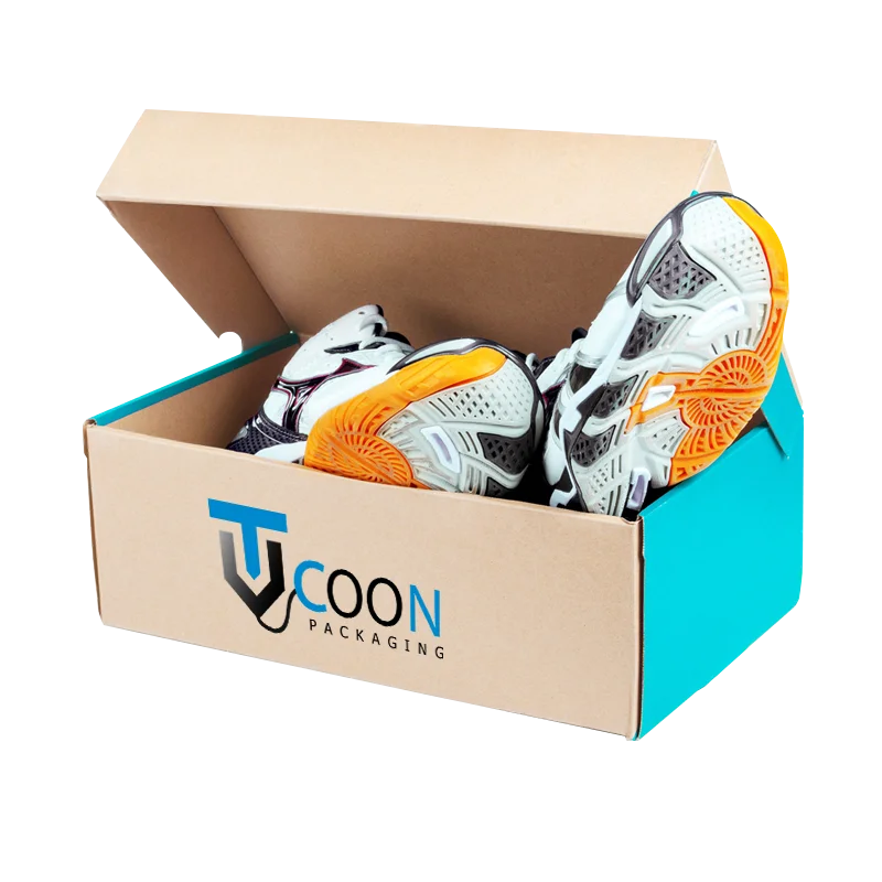 cardboard shoe box