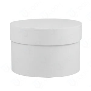 White Round Boxes