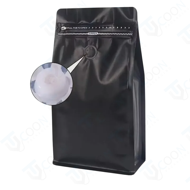 stand up pouch 16 oz with valve