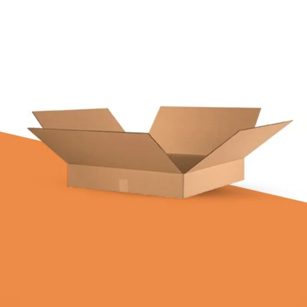 Corrugated Box 24 x 24 x 4 Kraft Flat